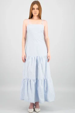 Vestido maxi detalle embordado