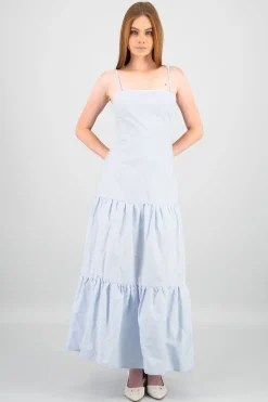 Vestido maxi detalle embordado