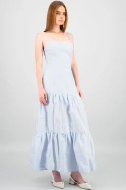 Vestido maxi detalle embordado