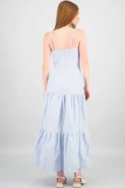 Vestido maxi detalle embordado