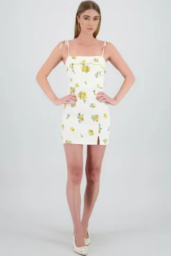 Vestido maxi estampado flores