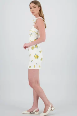 Vestido maxi estampado flores