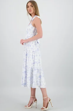 Vestido maxi estampado naturaleza