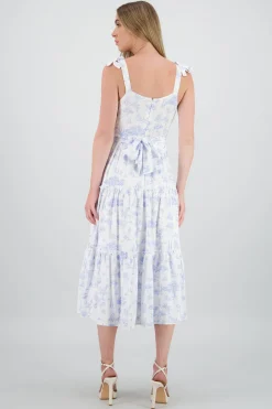 Vestido maxi estampado naturaleza