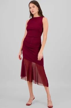 Vestido maxi mesh olan