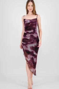 Vestido maxi mesh tie dye