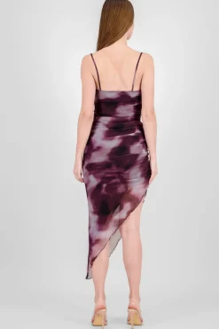 Vestido maxi mesh tie dye