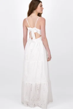 Vestido Maxi Textura Bordado