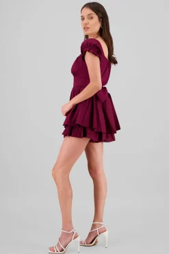 Vestido olanes manga corta