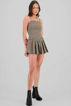 Vestido tableado cuadros