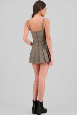 Vestido tableado cuadros