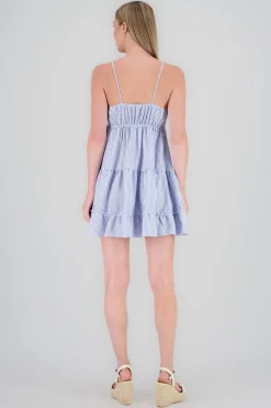 Vestido tirantes midi rayas