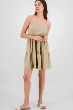 Vestido tirantes mini detalle olanes