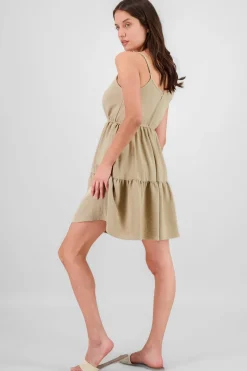 Vestido tirantes mini detalle olanes