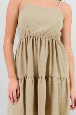 Vestido tirantes mini detalle olanes